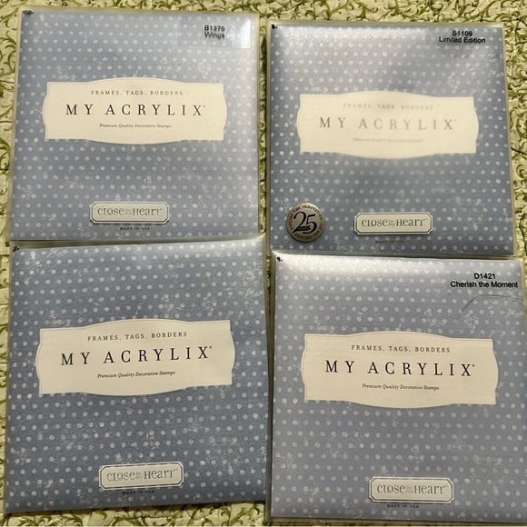 Close to My Heart Stamps Set of 4 - Picture 2 of 7